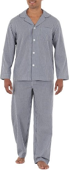 Men's Long Sleeve Broadcloth Pajama Set